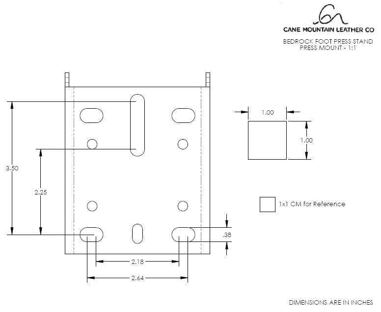 Bedrock Footpress - Digital Download of the Press Mount