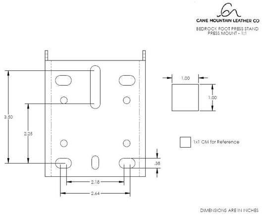 Bedrock Footpress - Digital Download of the Press Mount