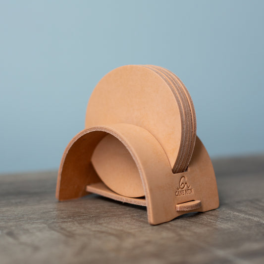 Celo Leather Coaster Set