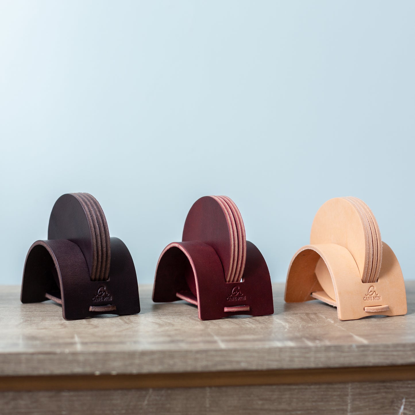 Celo Leather Coaster Set